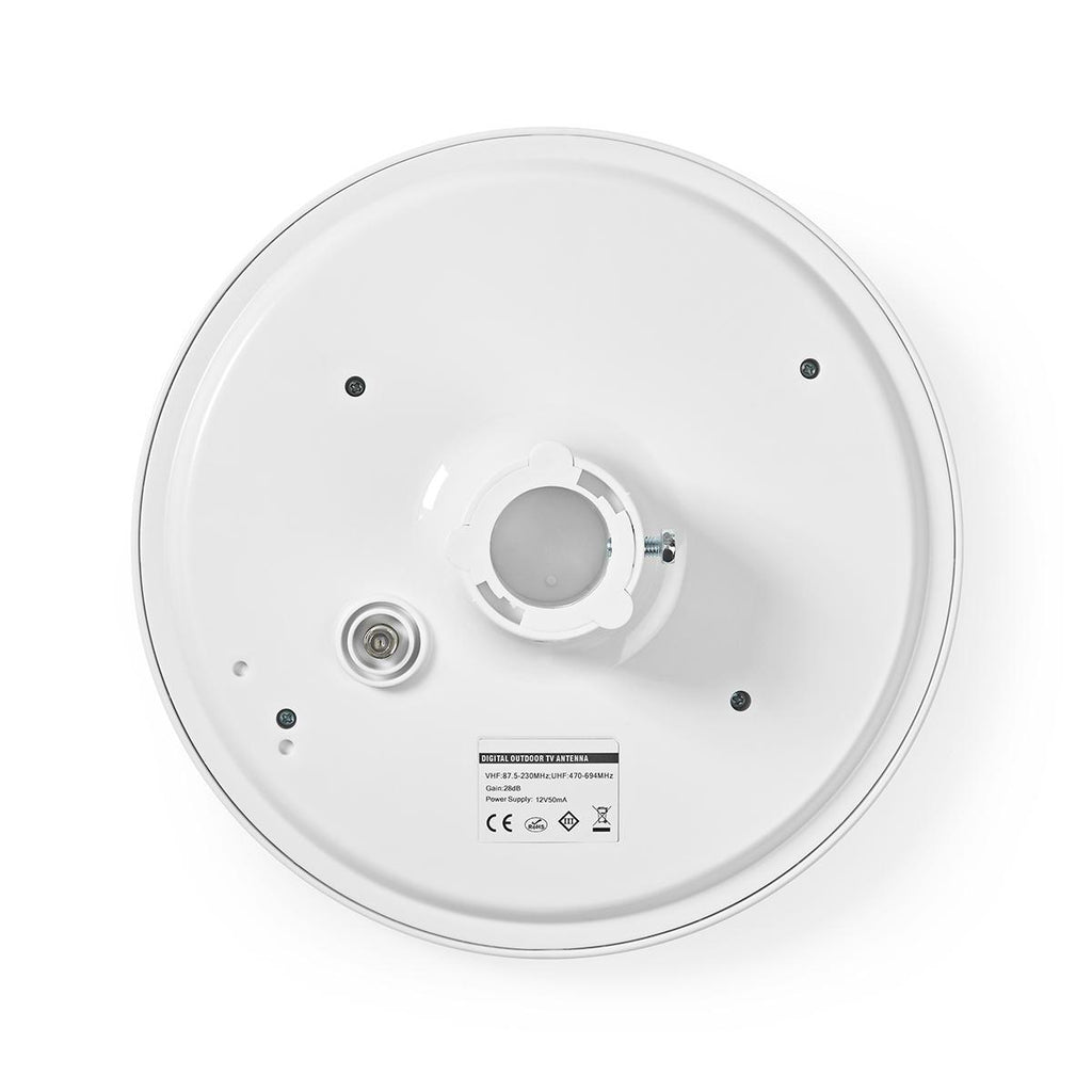 Kültéri HDTV Antenna | 0-50 km | 46 dB Erősítés | FM/VHF/UHF | Fehér
