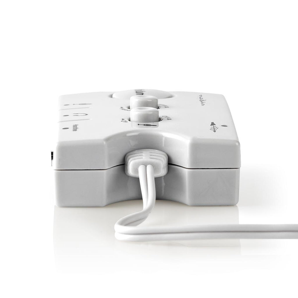 audio switch | Csatlakozó bemenet_ 2x 3.5 mm Dugasz | Csatlakozó kimenet_ 3x 3,5 mm Aljzat + 2,5 mm Aljzat | Funkcióvezérlés: Kézikönyv | Gombok száma: 3