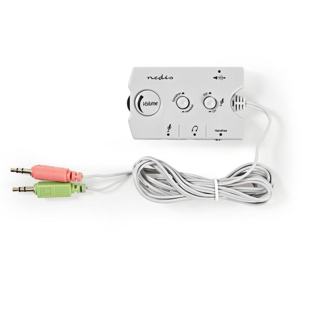 audio switch | Csatlakozó bemenet_ 2x 3.5 mm Dugasz | Csatlakozó kimenet_ 3x 3,5 mm Aljzat + 2,5 mm Aljzat | Funkcióvezérlés: Kézikönyv | Gombok száma: 3