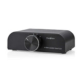 Analóg Audio Kapcsoló | 4-Port port(s) | Csatlakozó bemenet_ 1x 3.5 mm Audió Bemenet / 3x (2x RCA Aljzat) | Csatlakozó kimenet_ 1x (2x RCA Aljzat) | Kézikönyv | Fém | Antracit-0