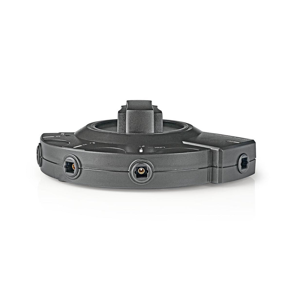 Digitális audiokapcsoló | 3 db TosLink-aljzat - TosLink-aljzat | Fekete