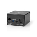 Digital Audio Switch | 2 irányú | Csatlakozó bemenet_ DC táp / 2x TosLink | Csatlakozó kimenet_ TosLink Aljzat | Kapcsoló (Switch) / Kézikönyv | Fém | Fekete