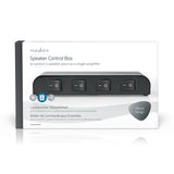 Hangszóró Vezérlő doboz | 4-Port port(s) | Csatlakozó Bilincsek | Hangsugárzó Impedanciája: 4-16 Ohm | Maximális terhelés csatornánként: 200 W | Alumínium | Fekete