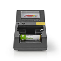 Elem tesztelő | 9V - AA - AAA - Button Cell - C - D | Fekete