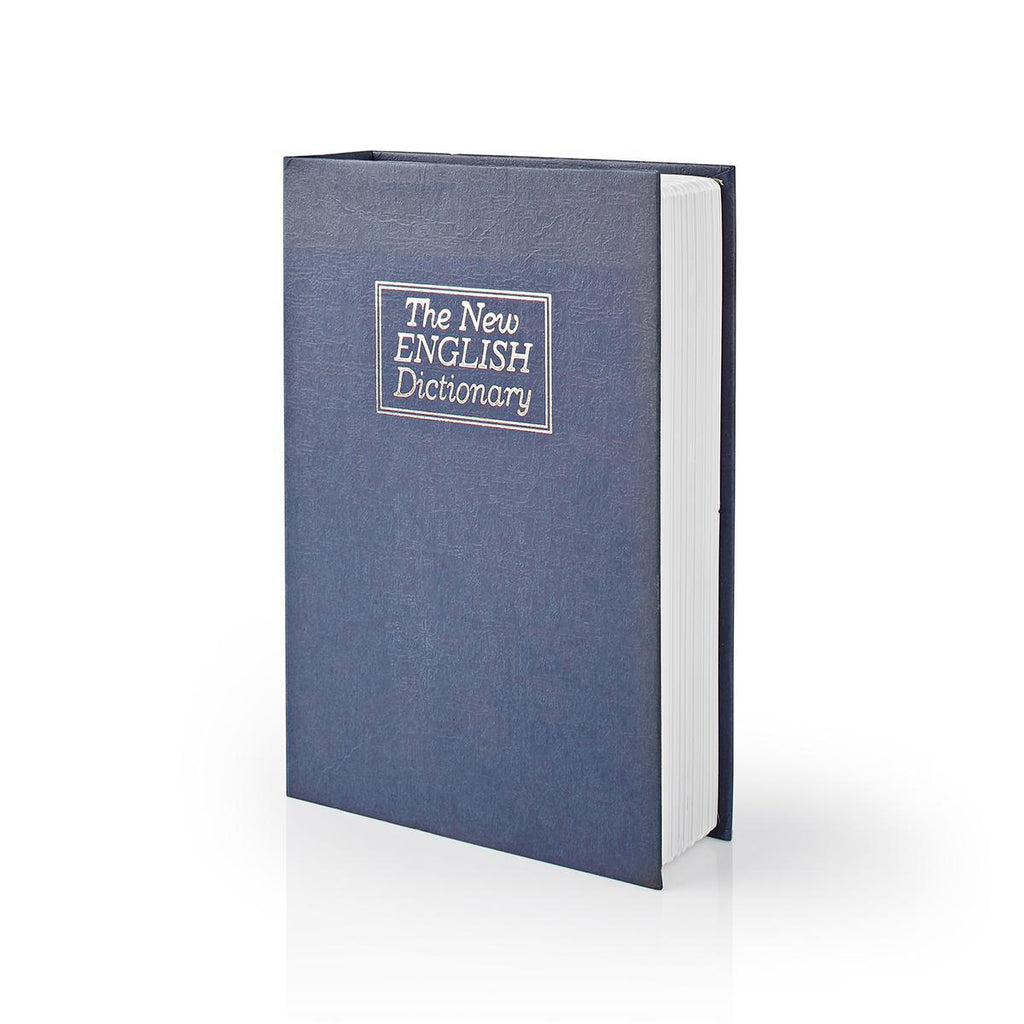 Zár | Könyvszéf | Billentyűzár | Benti | Közepes | A belső térfogat: 1.6 l | 2 kulccsal | Ezüst / Kék