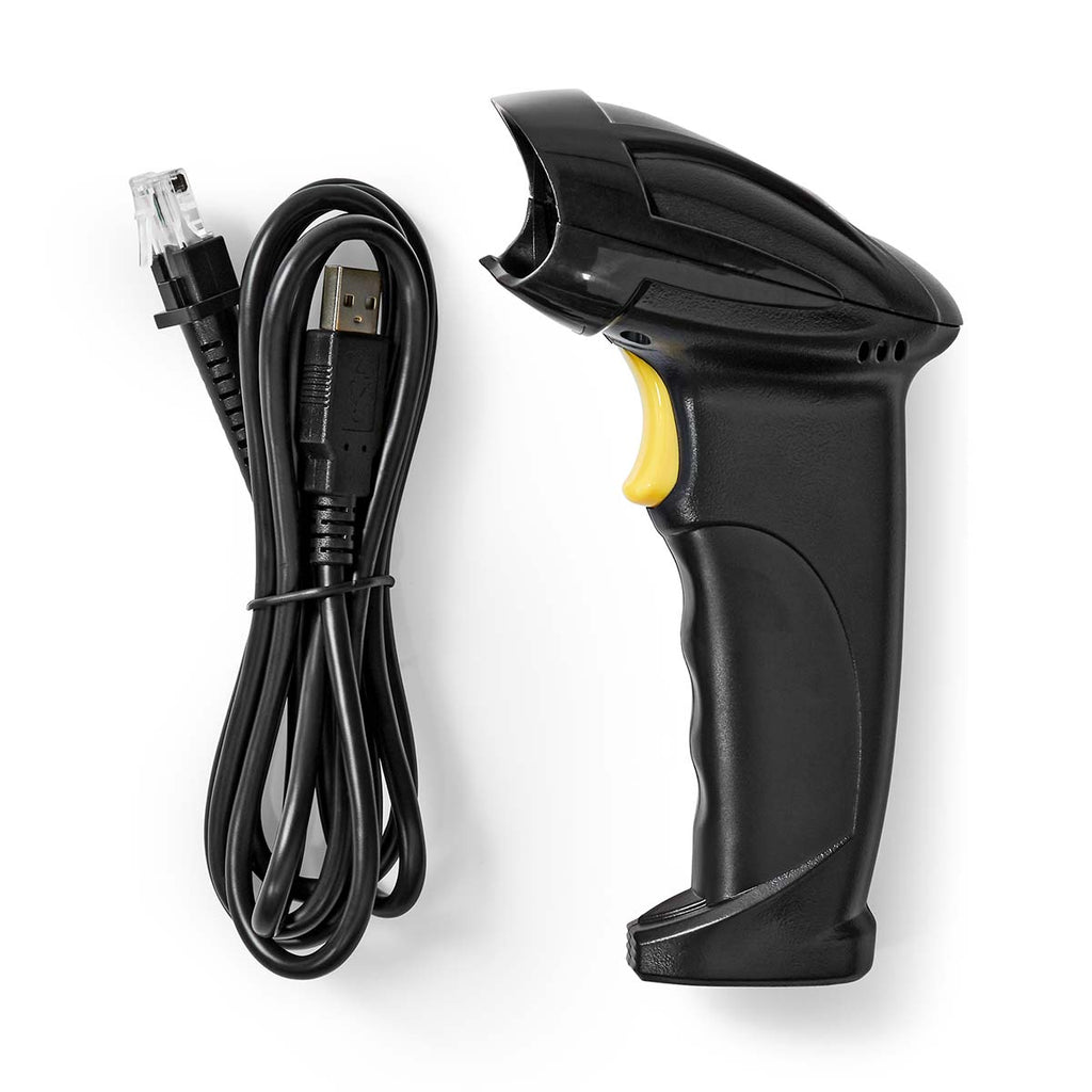 Vonalkódolvasó | Lézer | Vezetékes | 1D Lineáris | USB-áramellátású | USB 2.0