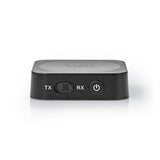 Bluetooth® Transceiver | Csatlakozó bemenet_ 1x AUX | Csatlakozó kimenet_ 1x AUX | SBC | Egy Eszközig | Max. 6 óráig | Automatikus áramtalanító funkció | Fekete