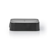 Bluetooth® Transceiver | Csatlakozó bemenet_ 1x AUX | Csatlakozó kimenet_ 1x AUX | SBC | Egy Eszközig | Max. 6 óráig | Automatikus áramtalanító funkció | Fekete
