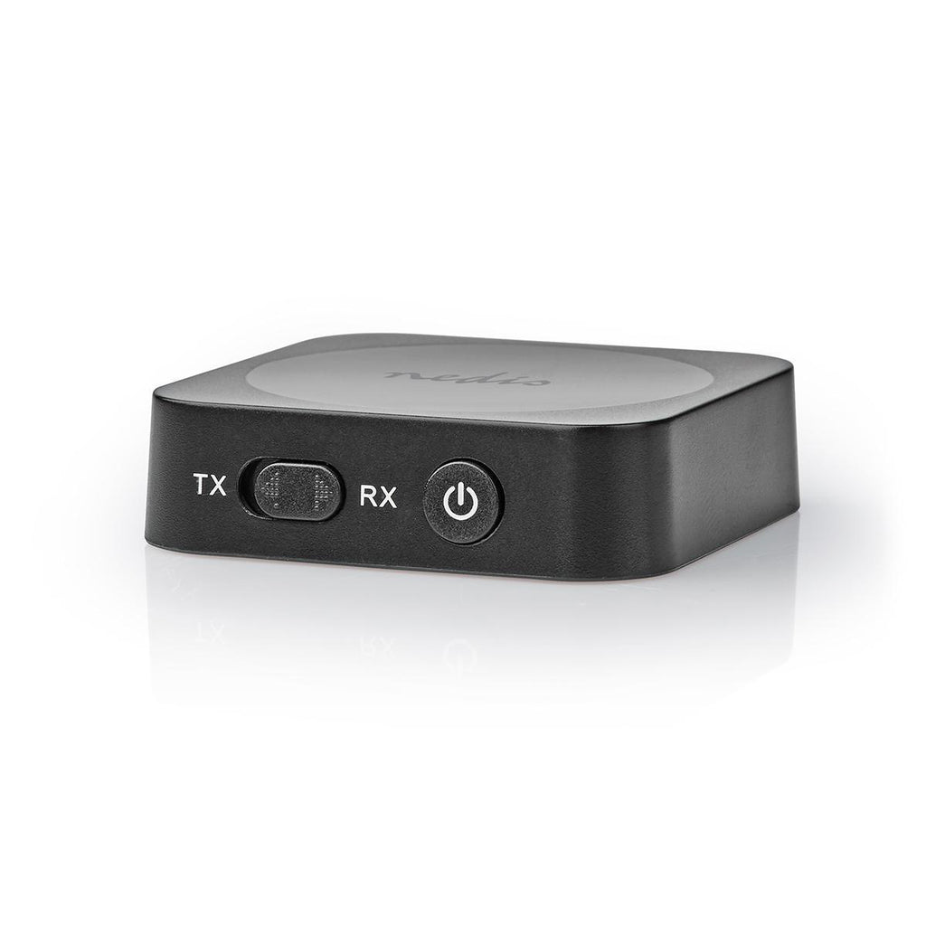 Bluetooth® Transceiver | Csatlakozó bemenet_ 1x AUX | Csatlakozó kimenet_ 1x AUX | SBC | Egy Eszközig | Max. 6 óráig | Automatikus áramtalanító funkció | Fekete