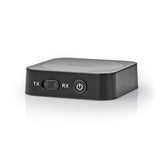 Bluetooth® Transceiver | Csatlakozó bemenet_ 1x AUX | Csatlakozó kimenet_ 1x AUX | SBC | Egy Eszközig | Max. 6 óráig | Automatikus áramtalanító funkció | Fekete