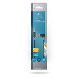 Sztereó audiokábel | 3.5 mm Dugasz | 3.5 mm Dugasz | Aranyozott | 1.00 m | Kerek | Antracit | Doboz