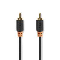 Digitális Audio Kábel | RCA Dugasz | RCA Dugasz | Aranyozott | 2.00 m | Kerek | PVC | Antracit | Doboz