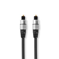 Optikai Audió Kábel | TosLink Dugasz | TosLink Dugasz | 1.50 m | Kerek | PVC | Antracit | Doboz