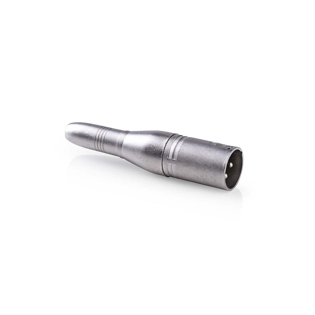 XLR adapter | XLR 3-Tűs Dugasz | 6.35 mm Aljzat | Nikkelezett | Egyenes | Fém | Ezüst | 10 db | Műanyag Zacskó