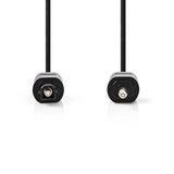 Optikai Audiokábel | TosLink Dugasz - 3,5 mm-es Optikai Dugasz | 1,0 m | Fekete