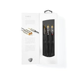 Sztereó audiokábel | 3.5 mm Dugasz | 2x RCA Dugasz | Aranyozott | 5.00 m | Kerek | Gun Metal Szürke | Ablakos Fedő Doboz