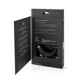 Sztereó audiokábel | 2x RCA Dugasz | 2x RCA Dugasz | Aranyozott | 2.00 m | Kerek | Gun Metal Szürke / Szürke | Ablakos Fedő Doboz