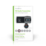 Car Audio FM Transmitter | Hattyúnyak | Kéz nélküli hívás | 2.0 " | LCD Képernyő | Bluetooth® | QC 3.0 / 5.0 V DC / 2.4 A | Gyors töltés | Basszus kiemelés | Google Assistant / Siri | Fekete / Szürke