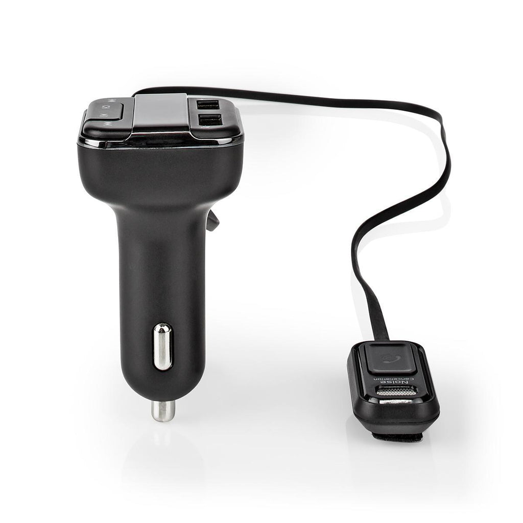 Autós FM-adókészülék | Bluetooth® | Profi Mikrofon | Zajkioltás | MicroSD-kártyanyílás | Kihangosított Hívás | Hangvezérlés | 2 db USB