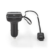 Autós FM-adókészülék | Bluetooth® | Profi Mikrofon | Zajkioltás | MicroSD-kártyanyílás | Kihangosított Hívás | Hangvezérlés | 2 db USB
