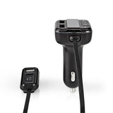 Autós FM-adókészülék | Bluetooth® | Profi Mikrofon | Zajkioltás | MicroSD-kártyanyílás | Kihangosított Hívás | Hangvezérlés | 2 db USB
