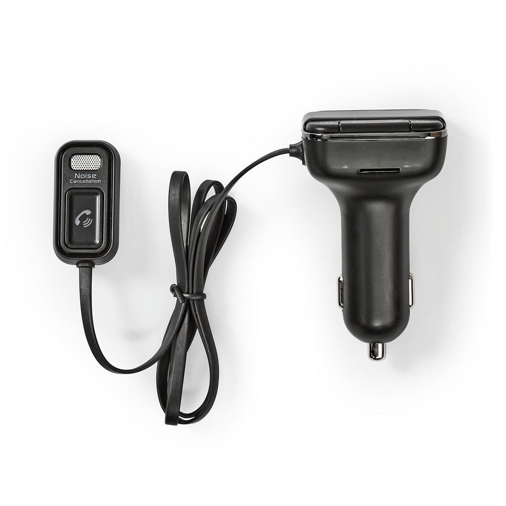 Autós FM-adókészülék | Bluetooth® | Profi Mikrofon | Zajkioltás | MicroSD-kártyanyílás | Kihangosított Hívás | Hangvezérlés | 2 db USB