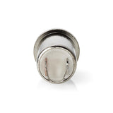 Audió csatlakozó | Egyenes | Aljzat | Nikkelezett | Forrasztás | Bemenő kábel átmérő: 4.0 mm | Fém | Ezüst | 25 db | Műanyag Zacskó