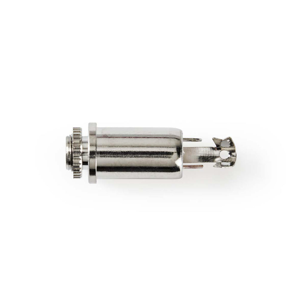 Audió csatlakozó | Egyenes | Aljzat | Nikkelezett | Forrasztás | Bemenő kábel átmérő: 4.0 mm | Fém | Ezüst | 25 db | Műanyag Zacskó
