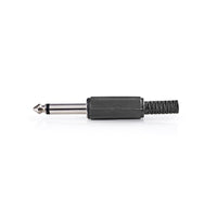 Audió csatlakozó | Egyenes | Dugasz | Nikkelezett | Forrasztó | Bemenő kábel átmérő: 5.8 mm | PVC | Fekete | 25 db | Műanyag Zacskó