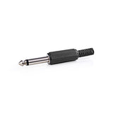 Audió csatlakozó | Egyenes | Dugasz | Nikkelezett | Forrasztó | Bemenő kábel átmérő: 5.8 mm | PVC | Fekete | 25 db | Műanyag Zacskó