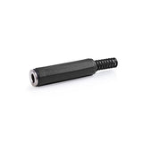 Audió csatlakozó | Egyenes | Aljzat | Nikkelezett | Forrasztó | Bemenő kábel átmérő: 6.0 mm | PVC | Fekete | Műanyag Zacskó | 25 db
