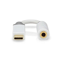 USB adapter | USB 2.0 | USB-C™ Dugasz | 3.5 mm Aljzat | 0.10 m | Kerek | Aranyozott | PVC | Fehér | Doboz
