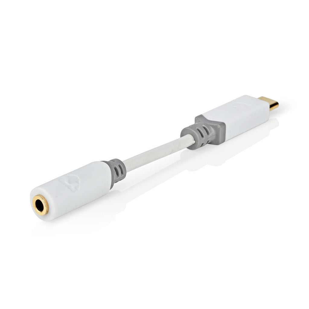 USB adapter | USB 2.0 | USB-C™ Dugasz | 3.5 mm Aljzat | 0.10 m | Kerek | Aranyozott | PVC | Fehér | Doboz