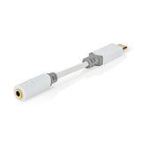 USB adapter | USB 2.0 | USB-C™ Dugasz | 3.5 mm Aljzat | 0.10 m | Kerek | Aranyozott | PVC | Fehér | Doboz