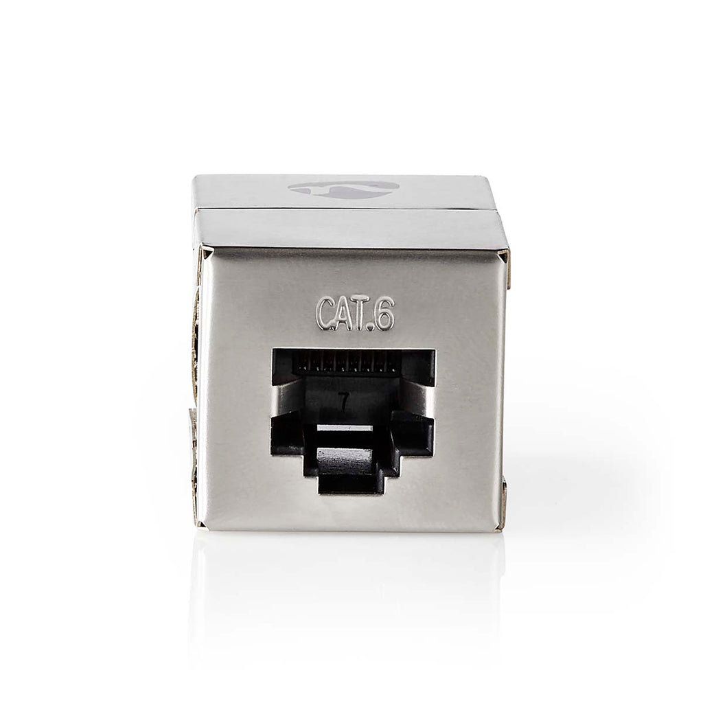 Hálózati csatlakozó | Adapter | Árnyékolt | RJ45 Aljzat | RJ45 Aljzat | Egyenes | Fém | Doboz