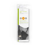HDMI™ kábel | HDMI™ Csatlakozó | VGA Aljzat | 1080p | Nikkelezett | 0.20 m | Egyenes | PVC | Fekete | Buborékfólia