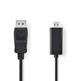 DisplayPort - HDMI Kábel | DisplayPort-dugasz - HDMI-csatlakozó | 2,0 m | Fekete