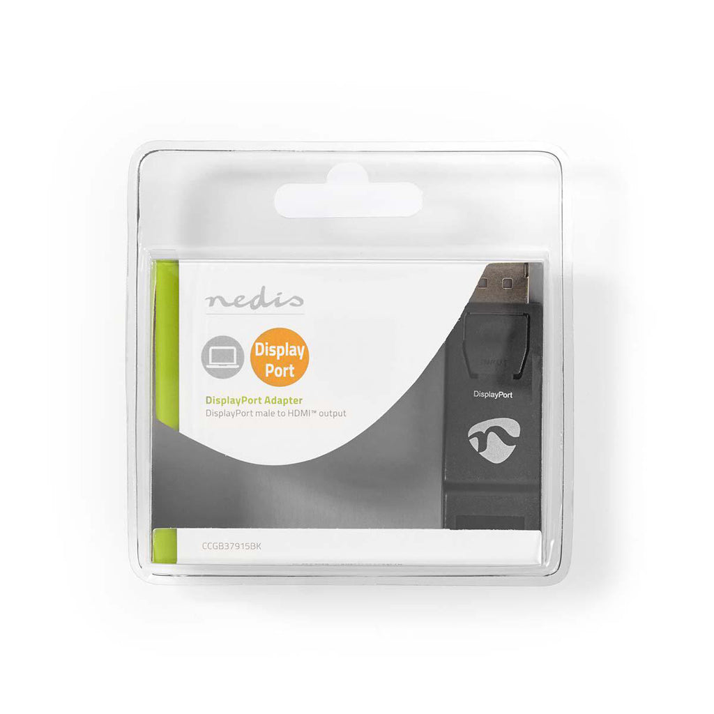 DisplayPort-HDMI Adapter | DisplayPort Dugasz-HDMI Aljzat | Fekete