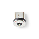 USB kábel | USB 2.0 | USB-A Dugasz | USB Micro-B Dugasz / USB-C™ Dugasz | No Data Transfer | Nikkelezett | 2.00 m | Kerek | Nejlon Tok | Fekete | Doboz