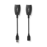 Aktív USB-kábel | USB 1.1 | USB-A Dugasz | RJ45 Aljzat | 12 Mbps | 0.20 m | Kerek | Nikkelezett | PVC | Réz | Doboz-2