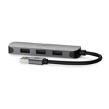 USB hub | USB-A Dugasz | 4x USB A Female | 4-Port port(s) | USB 2.0 / USB 3.2 Gen 1 | USB-áramellátású-5