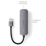 USB hub | USB-A Dugasz | 4x USB A Female | 4-Port port(s) | USB 2.0 / USB 3.2 Gen 1 | USB-áramellátású-6