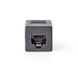 Hálózati csatlakozó | CAT5 | Nem Árnyékolt | RJ45 Aljzat | RJ45 Aljzat | Egyenes | ABS | Doboz