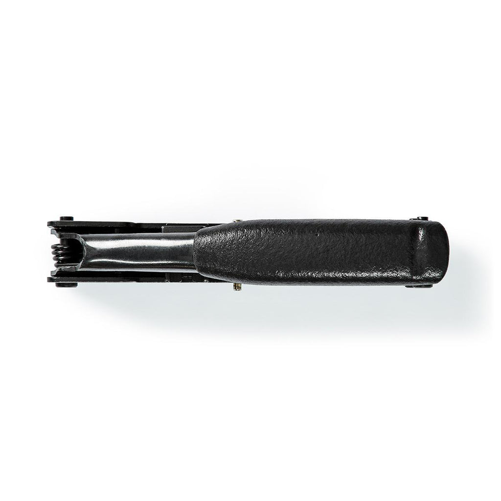 Crimp pliers | CAT5 / CAT5e / CAT6 / CAT6a / CAT7 / RJ12 / RJ45 | Fogó / Lehántás / Szigetelés Eltávolítás | ABS / Acél | Fekete