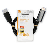 DisplayPort kábel | DisplayPort Dugasz | HDMI™ Csatlakozó | 1080p | Nikkelezett | 1.00 m | Kerek | PVC | Fekete | Label-2