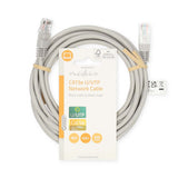 CAT5e hálózati kábel | U/UTP | RJ45 Dugasz | RJ45 Dugasz | 3.00 m | Kerek | PVC | Szürke | Label-2