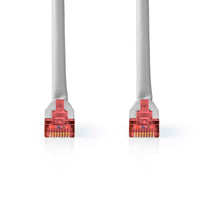 Cat 6 kábel | RJ45 Dugasz | RJ45 Dugasz | SF/UTP | 0.50 m | Kerek | PVC | Szürke | Label-1