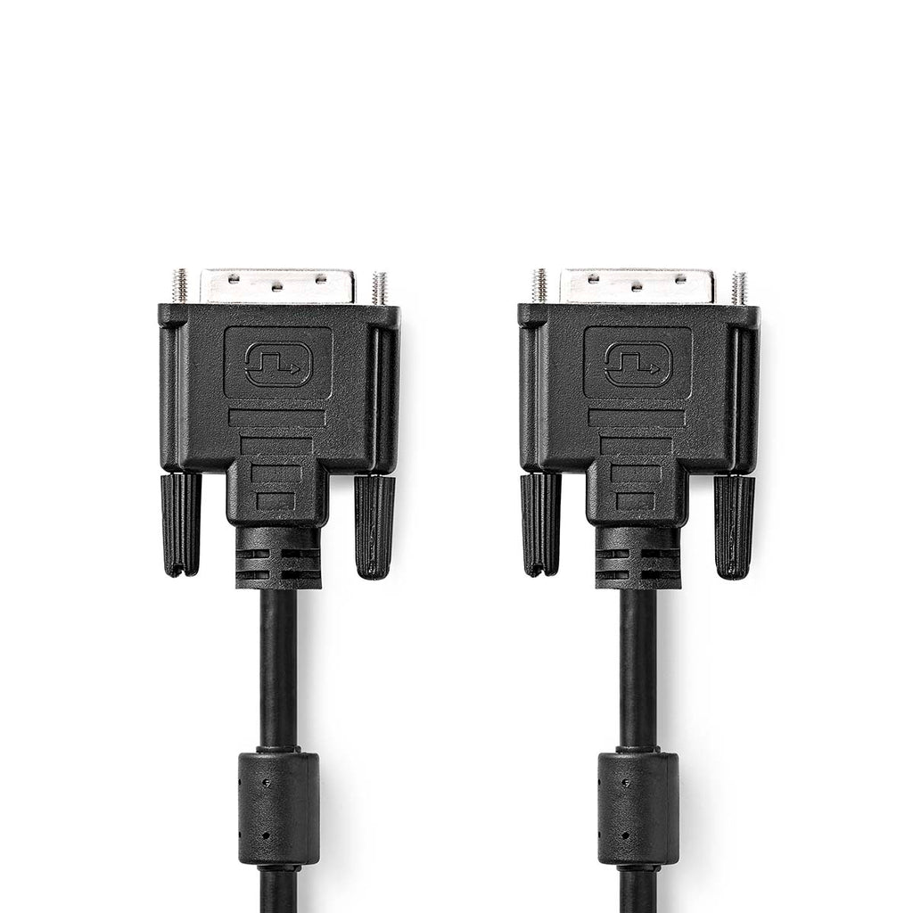 DVI kábel | DVI-D 24+1-Érintkezős Dugasz | DVI-D 24+1-Érintkezős Dugasz | 2560x1600 | Nikkelezett | 3.00 m | PVC | Fekete | Boríték