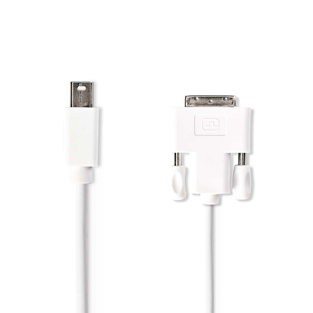Mini DisplayPort kábel | DisplayPort 1.2 | Mini DisplayPort Dugasz | DVI-D 24+1-Érintkezős Dugasz | 21.6 Gbps | Nikkelezett | 2.00 m | Kerek | PVC | Fehér | Műanyag Zacskó