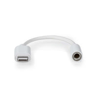 Lightning-Adapter | Apple Lightning, 8 Pólusú | 3.5 mm Aljzat | Nikkelezett | 0.10 m | Kerek | TPE | Boríték